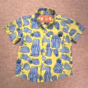 RSVLTS Spongebob Squarepants Neighborhood Kunuflex Short Sleeve Button Shirt 2T